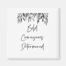 Trendy Bold mutig entschlossen