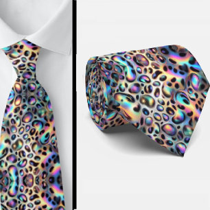 Trendy & Bold   Opal-Leoparden-Druck-Halstuch Krawatte
