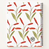 Trendy Bold Pattern schreiben auf Angepasste Muste Notizblock (Rückseite)