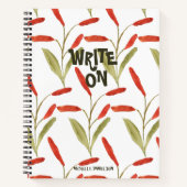Trendy Bold Pattern schreiben auf Angepasste Muste Notizblock (Vorderseite)