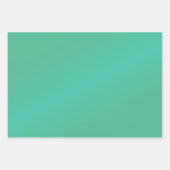 Trendy Bold Türkise Blue und Gold Print Geschenkpapier Set (Vorderseite 2)