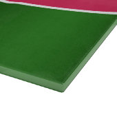Trendy Bold Watermelon Grafische Kunst Schneidebrett (Ecke)