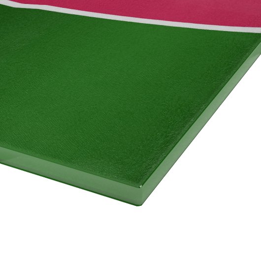 Trendy Bold Watermelon Grafische Kunst Schneidebrett (Ecke)