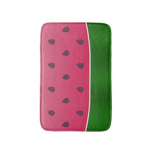 Trendy Bold Watermelon Graphic Badematte (Vorderseite Vertikal)