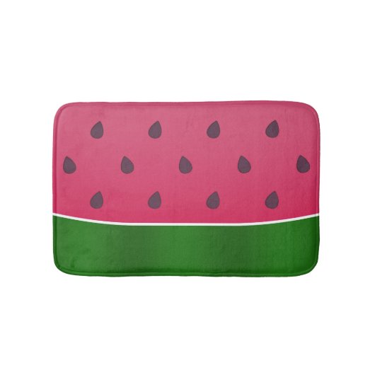 Trendy Bold Watermelon Graphic Badematte (Vorderseite)