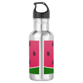 Trendy Bold Watermelon Graphic Edelstahlflasche (Rückseite)