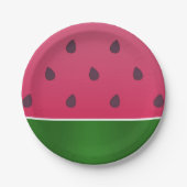 Trendy Bold Watermelon Graphic Pappteller (Vorderseite)