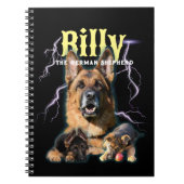 Trendy Bootleg Personalisiert Dog Foto 90er Notizblock (Vorderseite)