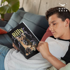 Trendy Bootleg Personalisiert Dog Foto 90er Notizblock