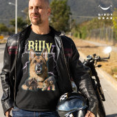 Trendy Bootleg Personalisiert Dog Foto 90er T-Shirt
