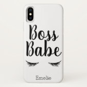 Trendy Boss Babe Eyelashes Case-Mate iPhone Hülle (Rückseite)