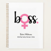 Trendy Boss Lady Moderne Typografie Planer (Vorderseite)