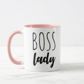 Trendy Boss Lady Typografie Tasse (Links)
