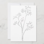 Trendy botanische moderne Schönheitssalon Eröffnun Einladung (Rückseite)