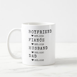 Trendy Boyfriend zum Vater etablierter Vatertag Kaffeetasse