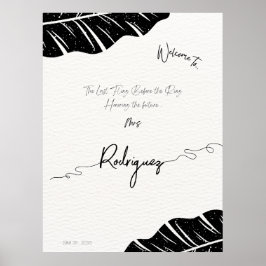 Trendy Brautparty Begrüßungszeichen, benutzerdefin Poster