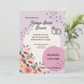 Trendy Brautparty Invite Einladung (Stehend Vorderseite)