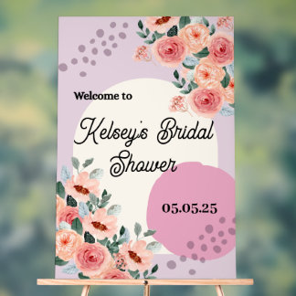 Trendy Brautparty Welcome Sign Acrylschild