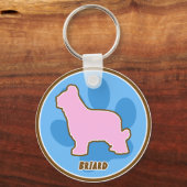 Trendy Briard Schlüsselanhänger (Vorderseite)