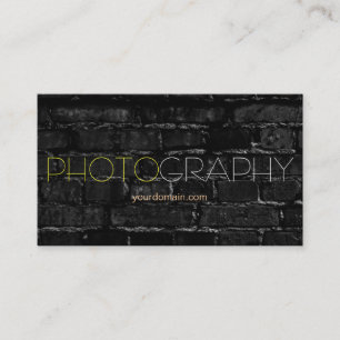 Trendy Brick Wall Fotograf Business Card Visitenkarte