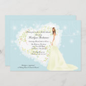 Trendy Bride Brautparty Einladung (Vorne/Hinten)