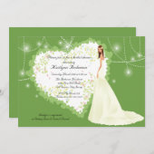 Trendy Bride Brautparty Herzliche Einladung (Vorne/Hinten)