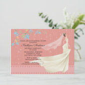 Trendy Bride Bridal Dusche Einladung (Stehend Vorderseite)