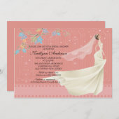 Trendy Bride Bridal Dusche Einladung (Vorne/Hinten)