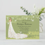 Trendy Bride Bridal Dusche Einladung (Stehend Vorderseite)