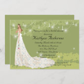 Trendy Bride Bridal Dusche Einladung (Vorne/Hinten)