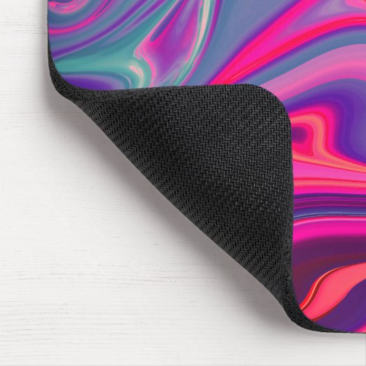 Trendy Bright Blue Pink Green Abstrakt Pattern Mousepad (Ecke)