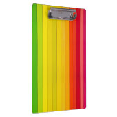 Trendy Bright colorful red orange blue yellow Klemmbrett (Rechts)