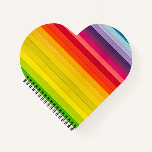 Trendy Bright colorful red orange blue yellow Notizblock (Vorderseite)