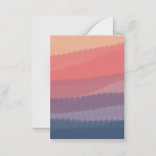 Trendy Bright Dusk Colored Watercolor Malerei Mitteilungskarte