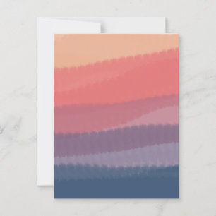 Trendy Bright Dusk Colored Watercolor Malerei Postkarte