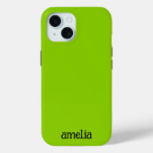 Trendy Bright Green Personalisiert Case-Mate iPhone Hülle (Rückseite)
