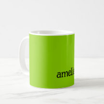 Trendy Bright Green Personalisiert