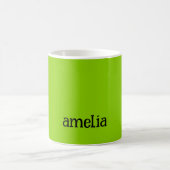 Trendy Bright Green Personalisiert Kaffeetasse (Mittel)