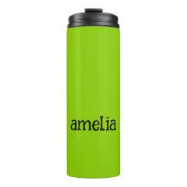 Trendy Bright Green Personalisiert Thermosbecher