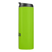 Trendy Bright Green Personalisiert Thermosbecher (Nach rechts gedreht)