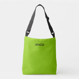 Trendy Bright Green Personalisiert Tragetaschen Mit Langen Trägern
