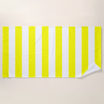 Trendy Bright Summer Radiant Yellow Stripes
