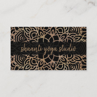 Trendy Bronze Mandala Beruflich Visitenkarte