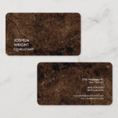 Trendy Brown Attractive Schlicht Chic Visitenkarte (Vorne/Hinten)