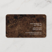 Trendy Brown Attractive Schlicht Chic Visitenkarte (Rückseite)