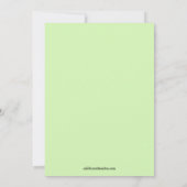 Trendy Brown Baby Bird mit Mama Baby Dusche Einladung (Rückseite)