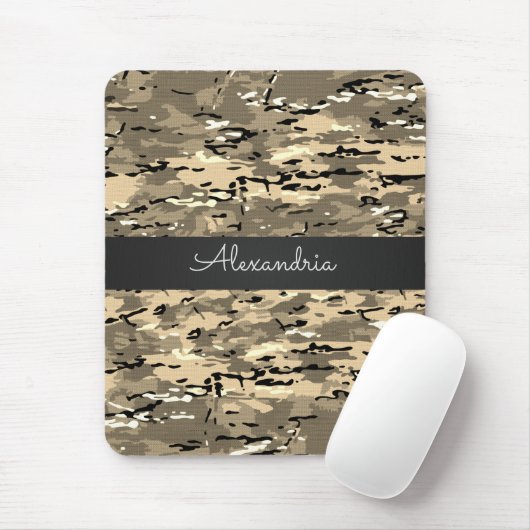 Trendy Brown Camouflage Mousepad (Mit Mouse)