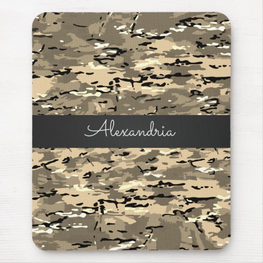 Trendy Brown Camouflage Mousepad (Vorne)