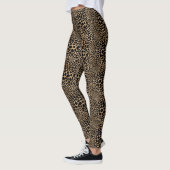 Trendy Brown Cheetah Print Animal Skin Leggings (Links)