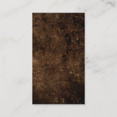 Trendy Brown Schlicht Simple Minimalistisch Stylis Visitenkarte (Rückseite)